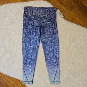 Vineyard Vines Ombre Blue Printed Leggings, Womens Small, NWT